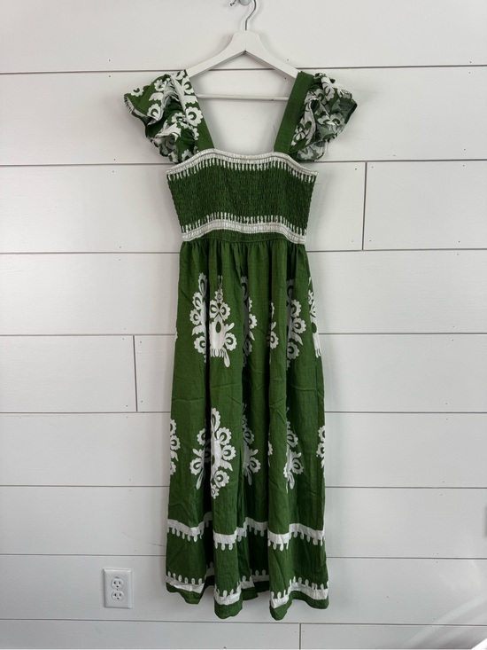 Penelope Rose Dresses & Skirts - Penelope Rose Green Floral Smocked Top Maxi Dress Size Large